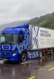Renault Trucks E-Tech T Diamond Echo on Switzerland road