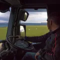 Driver on a Renault Trucks T in Scotland